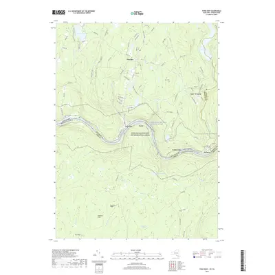 2019 Map of Pond Eddy, 2019 Print