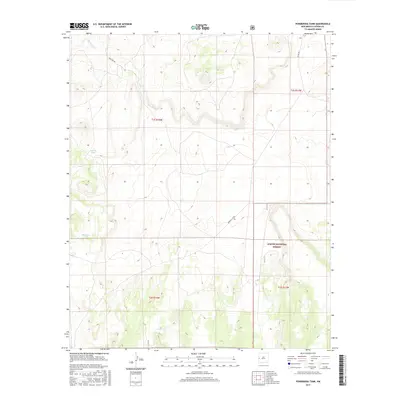 2017 Map of Ponderosa Tank, 2017 Print