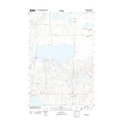 2013 Map of Ponsford, 2013 Print