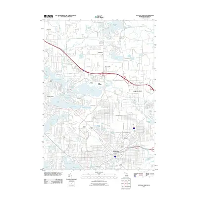 2011 Map of Pontiac North, 2011 Print