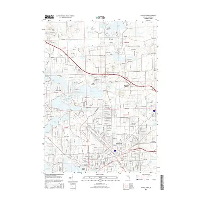 2014 Map of Pontiac North, 2014 Print