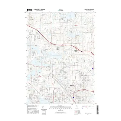 2017 Map of Pontiac North, 2017 Print