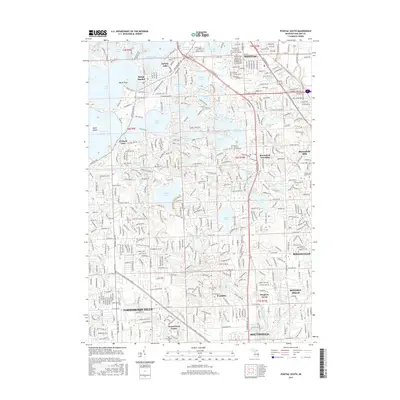 2017 Map of Pontiac South, 2017 Print