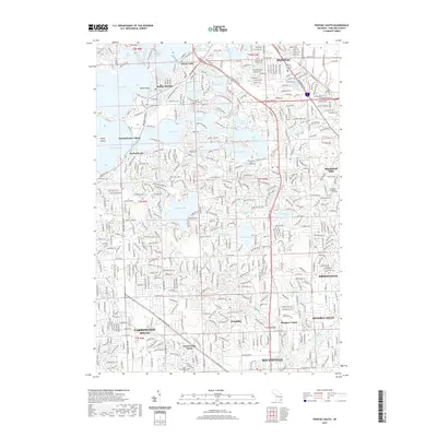 2019 Map of Pontiac South, 2019 Print