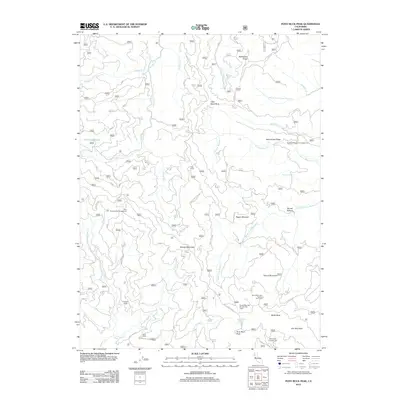 2012 Map of Pony Buck Peak, 2012 Print