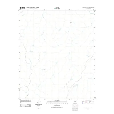 2011 Map of Popcorn Canyon, 2011 Print