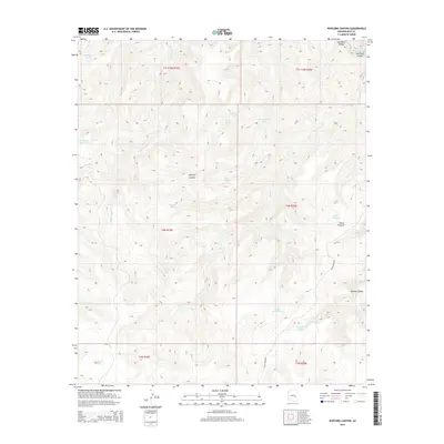 2014 Map of Popcorn Canyon, 2014 Print