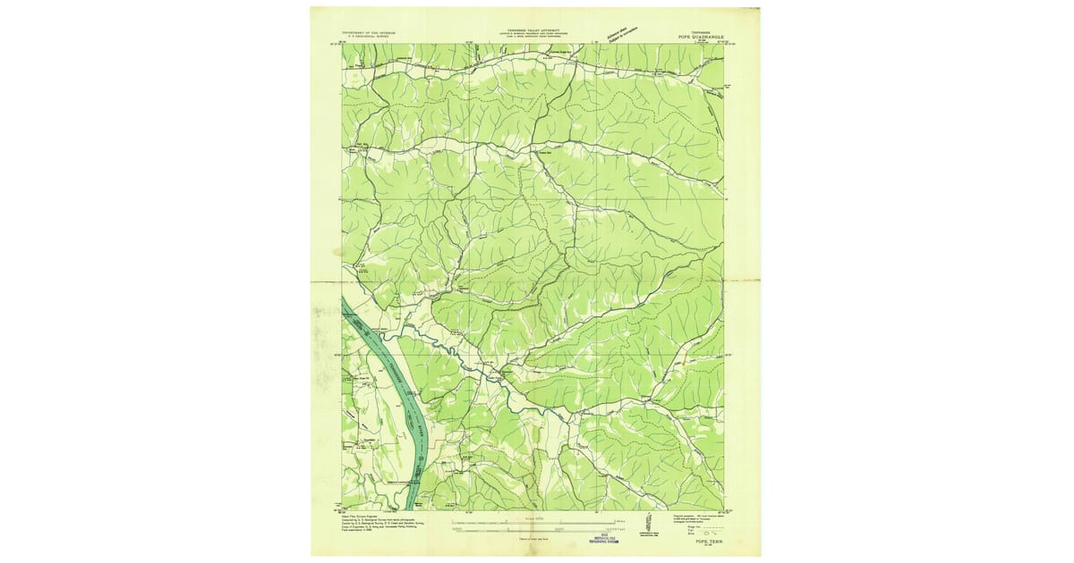 Old Maps of Pope, TN for Genealogy | Pastmaps