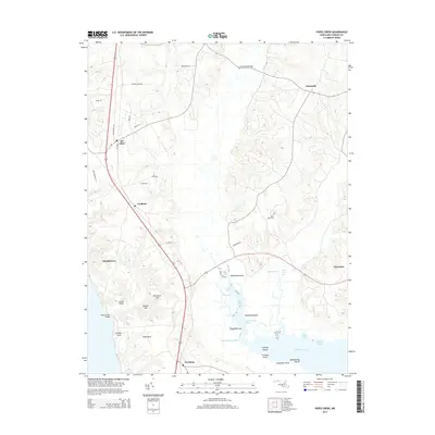 2014 Map of Popes Creek, 2014 Print