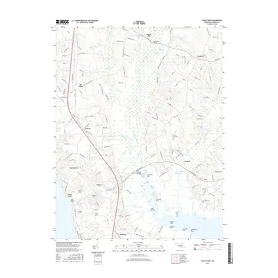 2016 Map of Popes Creek, 2016 Print
