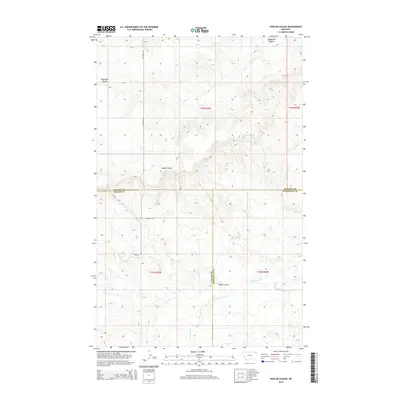 2014 Map of Poplar Coulee, 2014 Print
