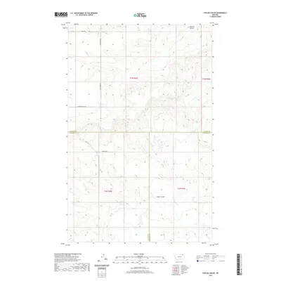 2020 Map of Poplar Coulee, 2020 Print