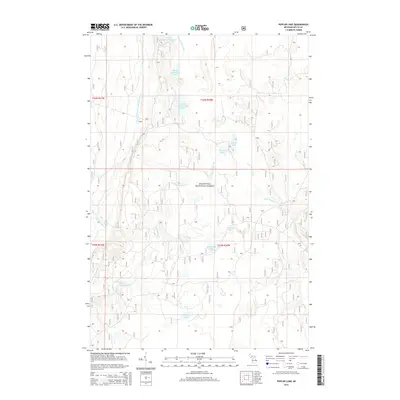 2014 Map of Poplar Lake, 2014 Print