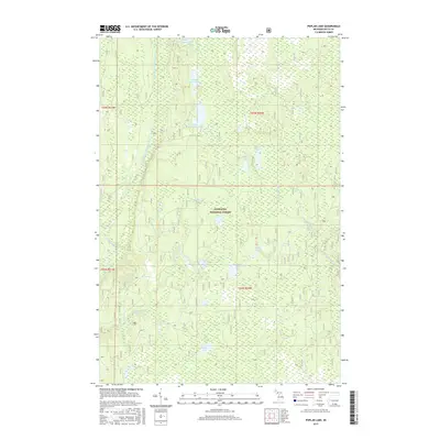 2017 Map of Poplar Lake, 2017 Print