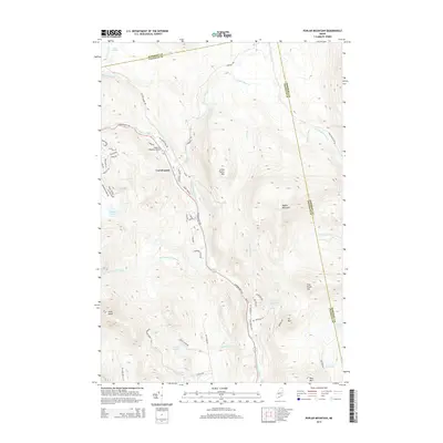 2014 Map of Poplar Mountain, 2014 Print