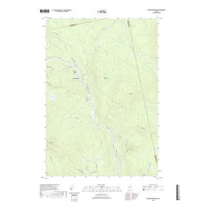 2018 Map of Poplar Mountain, 2018 Print