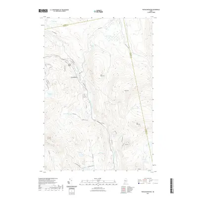 2021 Map of Poplar Mountain, 2021 Print