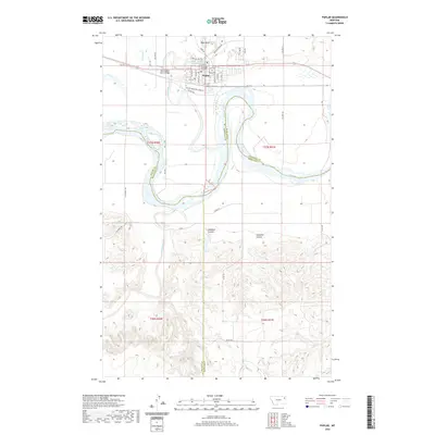 2020 Map of Poplar, 2020 Print