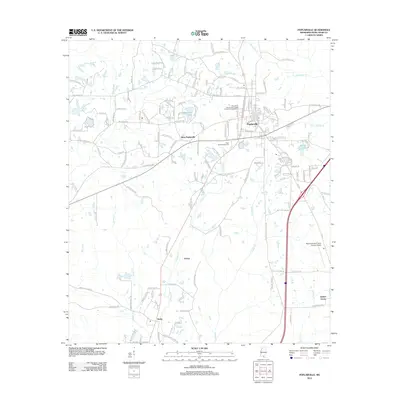 2012 Map of Poplarville, 2012 Print