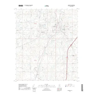 2018 Map of Poplarville, 2018 Print