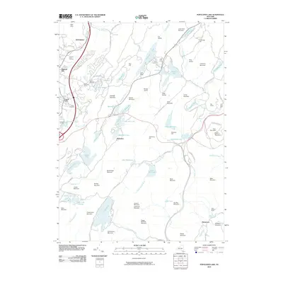 2010 Map of Popolopen Lake, 2010 Print