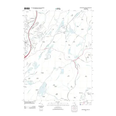 2013 Map of Popolopen Lake, 2013 Print