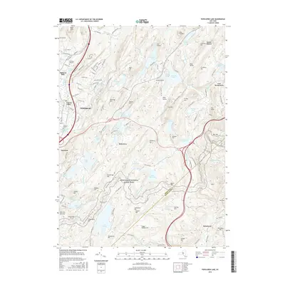 2016 Map of Popolopen Lake, 2016 Print