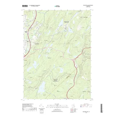2019 Map of Popolopen Lake, 2019 Print