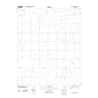2012 Map of Porcupine Butte, 2012 Print