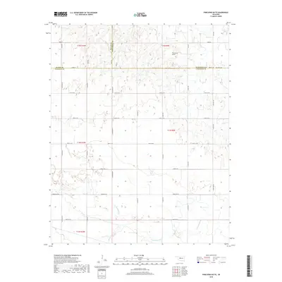 2018 Map of Porcupine Butte, 2018 Print