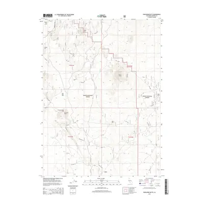 2015 Map of Porcupine Butte, 2015 Print