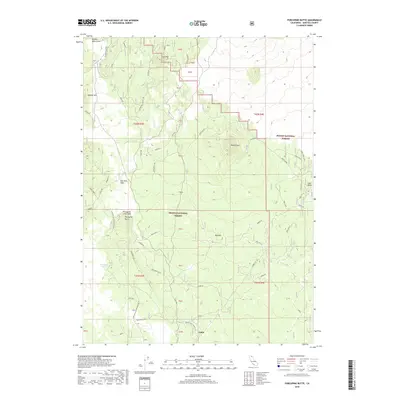 2018 Map of Porcupine Butte, 2018 Print