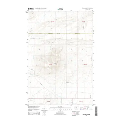 2014 Map of Porcupine Butte, 2014 Print