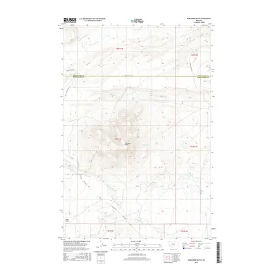 2017 Map of Porcupine Butte, 2017 Print