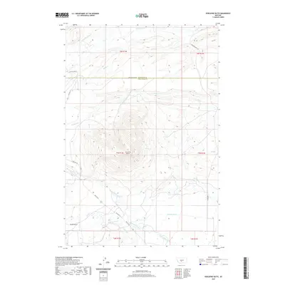 2020 Map of Porcupine Butte, 2020 Print