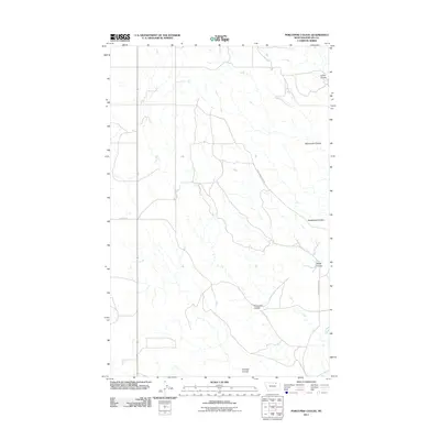 2011 Map of Porcupine Coulee, 2011 Print