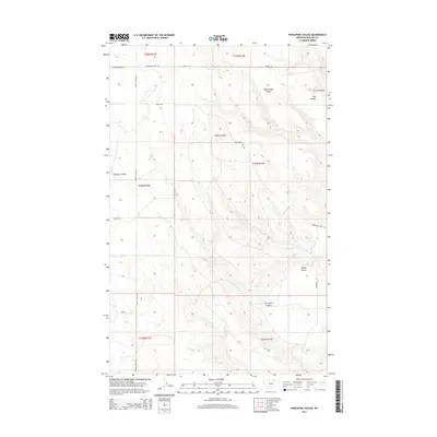 2014 Map of Porcupine Coulee, 2014 Print