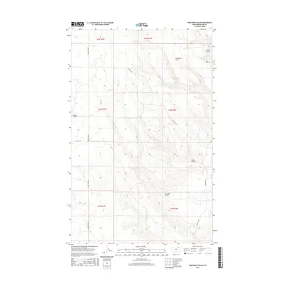 2017 Map of Porcupine Coulee, 2017 Print
