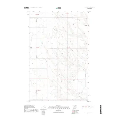 2020 Map of Porcupine Coulee, 2020 Print