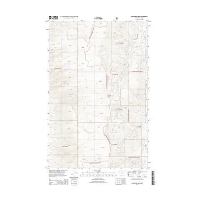 2014 Map of Porcupine Creek, 2014 Print