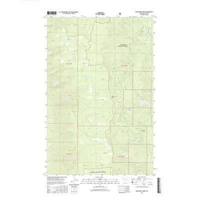 2017 Map of Porcupine Creek, 2017 Print
