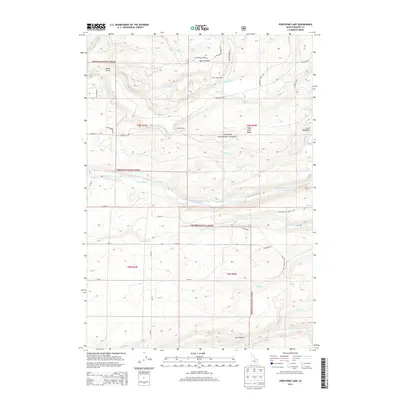2013 Map of Porcupine Lake, 2013 Print