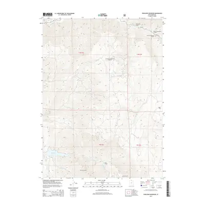 2014 Map of Porcupine Reservoir, 2014 Print