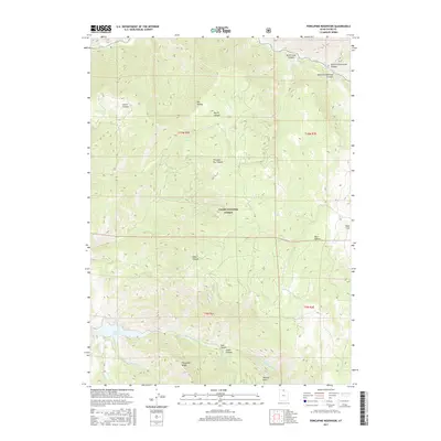 2017 Map of Porcupine Reservoir, 2017 Print