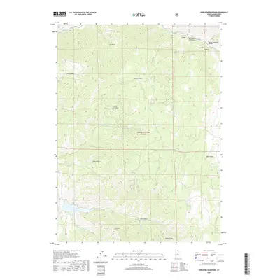 2020 Map of Porcupine Reservoir, 2020 Print