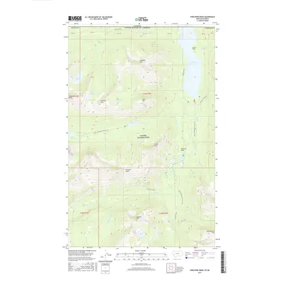 2017 Map of Porcupine Ridge, 2017 Print