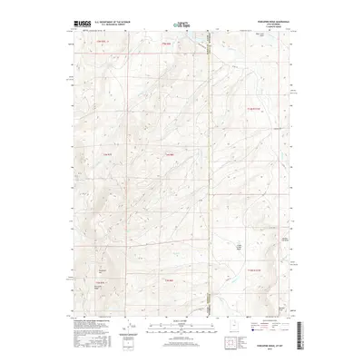 2017 Map of Porcupine Ridge, 2017 Print