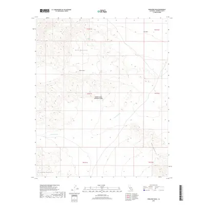 2018 Map of Porcupine Wash, 2018 Print