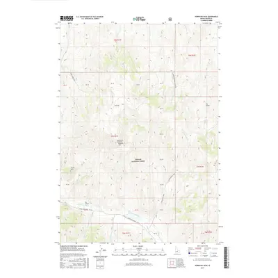 2017 Map of Porphyry Peak, 2017 Print