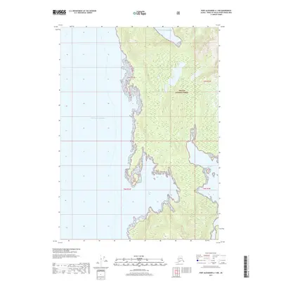 2017 Map of Port Alexander A-1 NW, 2017 Print